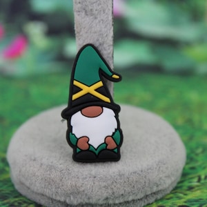 Jamaican flag mini Gnome shoe charm ( Original design)  1 piece