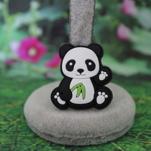 Panda with Bamboo shoe charm