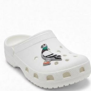 Mini Pigeon bird shoe charm (Original design) thin charm