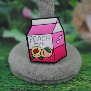 Mini Peach Milk box shoe charm