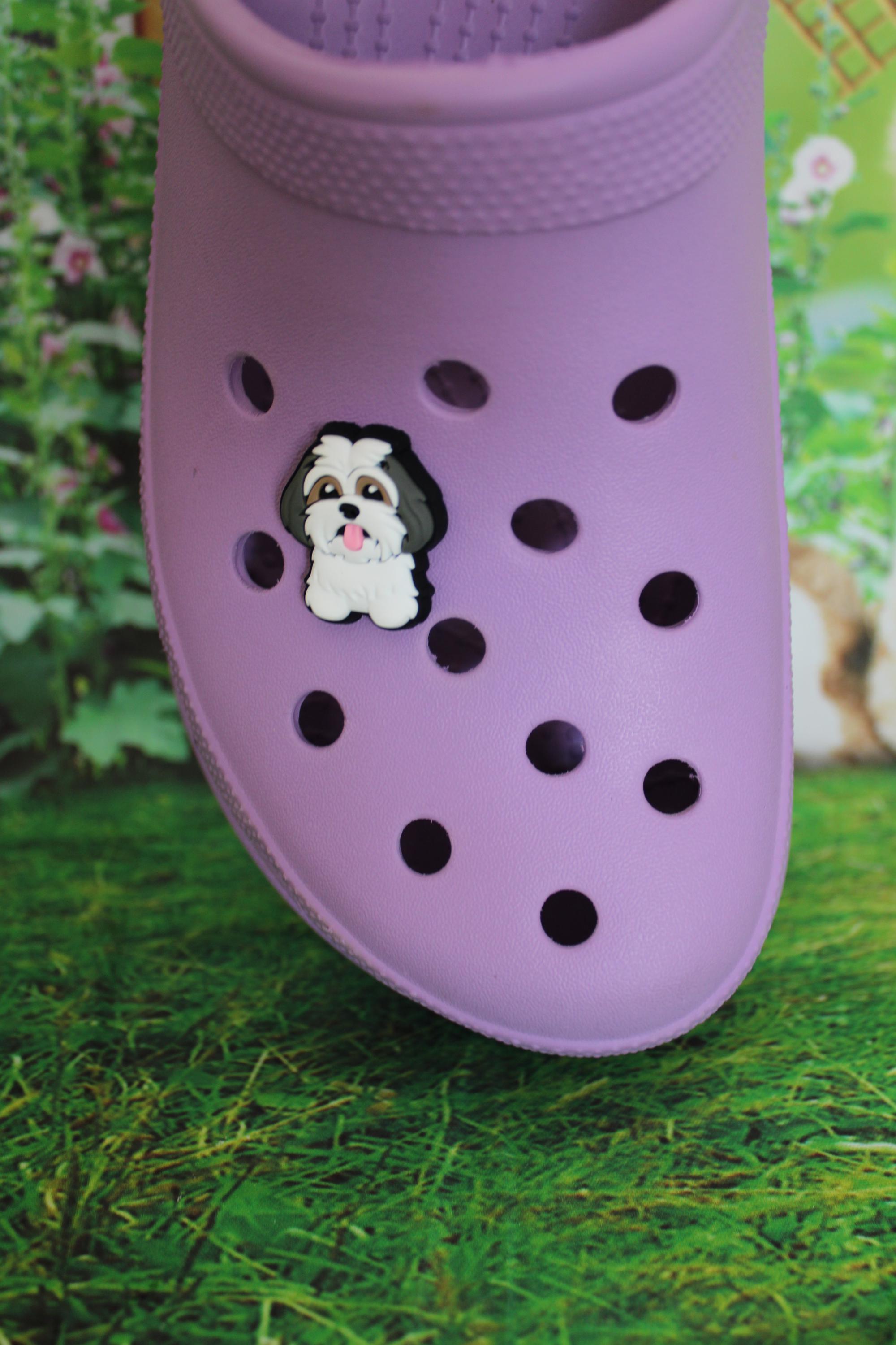 Colorful Shih Tzu Dog Shoe Charm for Clogs - Etsy