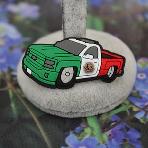 Mexico flag low rider truck shoe charm
