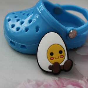 Hard boiled egg clog charm