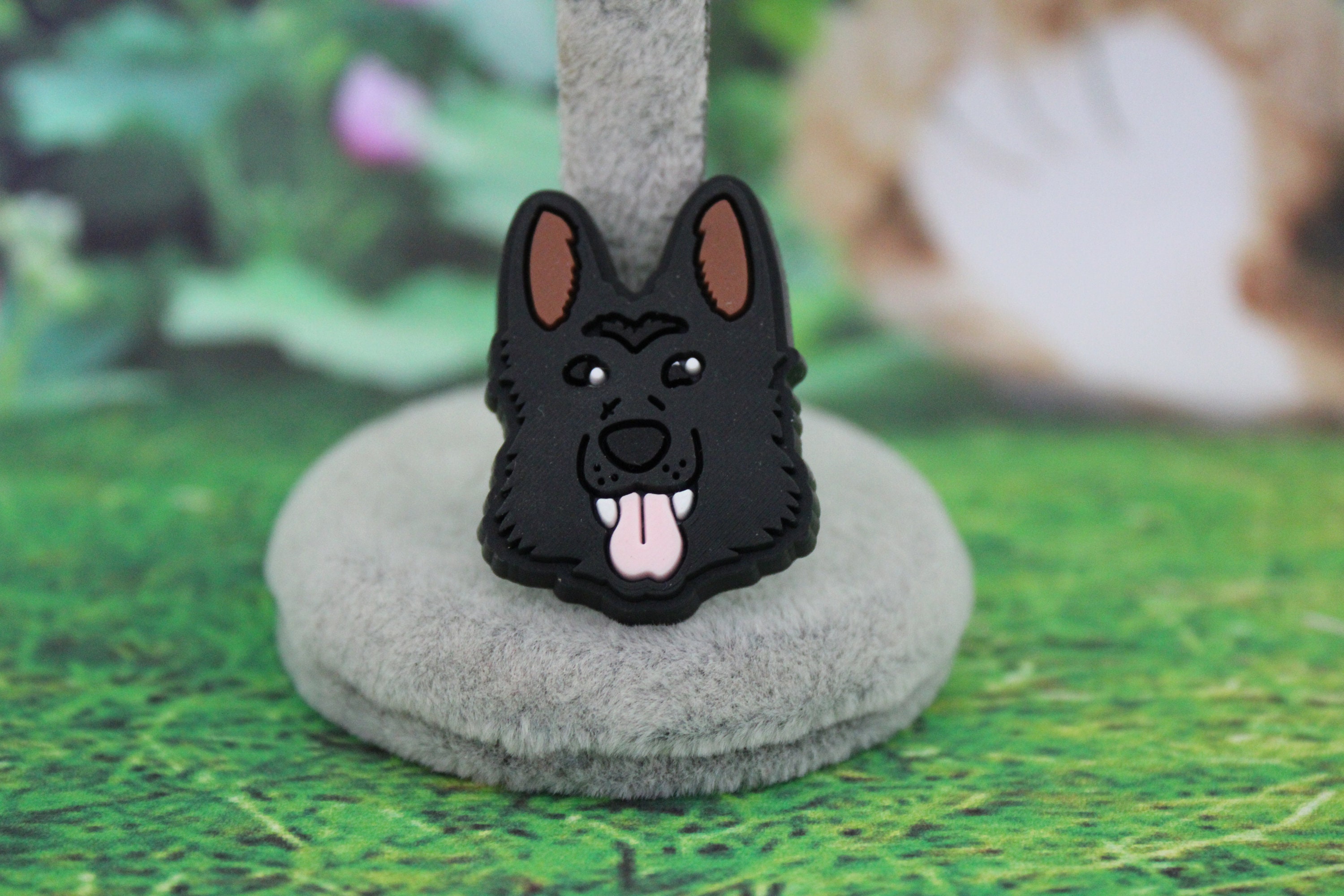 Black German Shepherd With Teeth Shoe Charm New Original Design Etsy