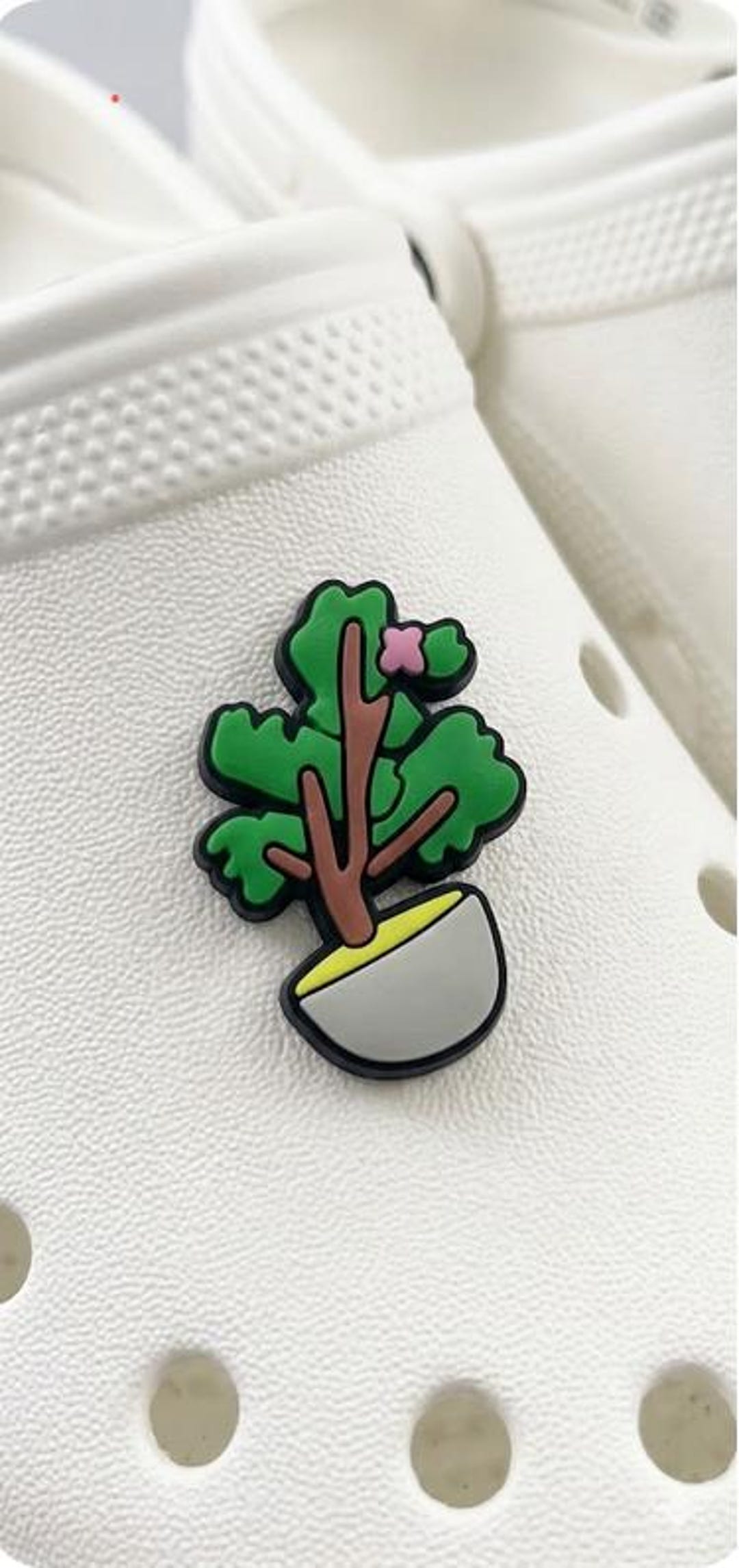 Mini Zen Bonsai Tree Shoe Charm for Clogs Soft PVC Eco Friendly