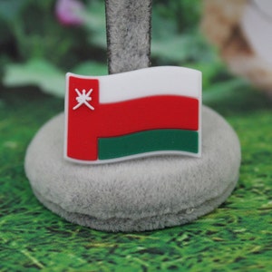 Wavy Oman flag shoe charm