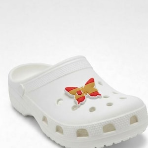 Spain Flag Butterfly Shoe Charm Original Design Spanish Souvenir Clog Accessory Gift for Travelers