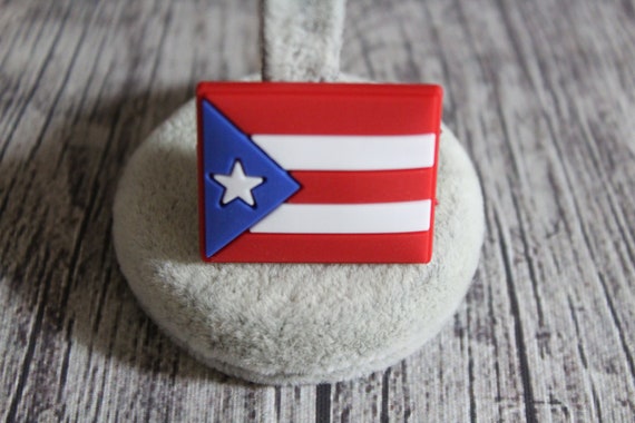 Puerto Rico flag shoe charm. original 