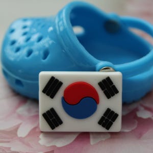 Korean flag shoe charm for clogs