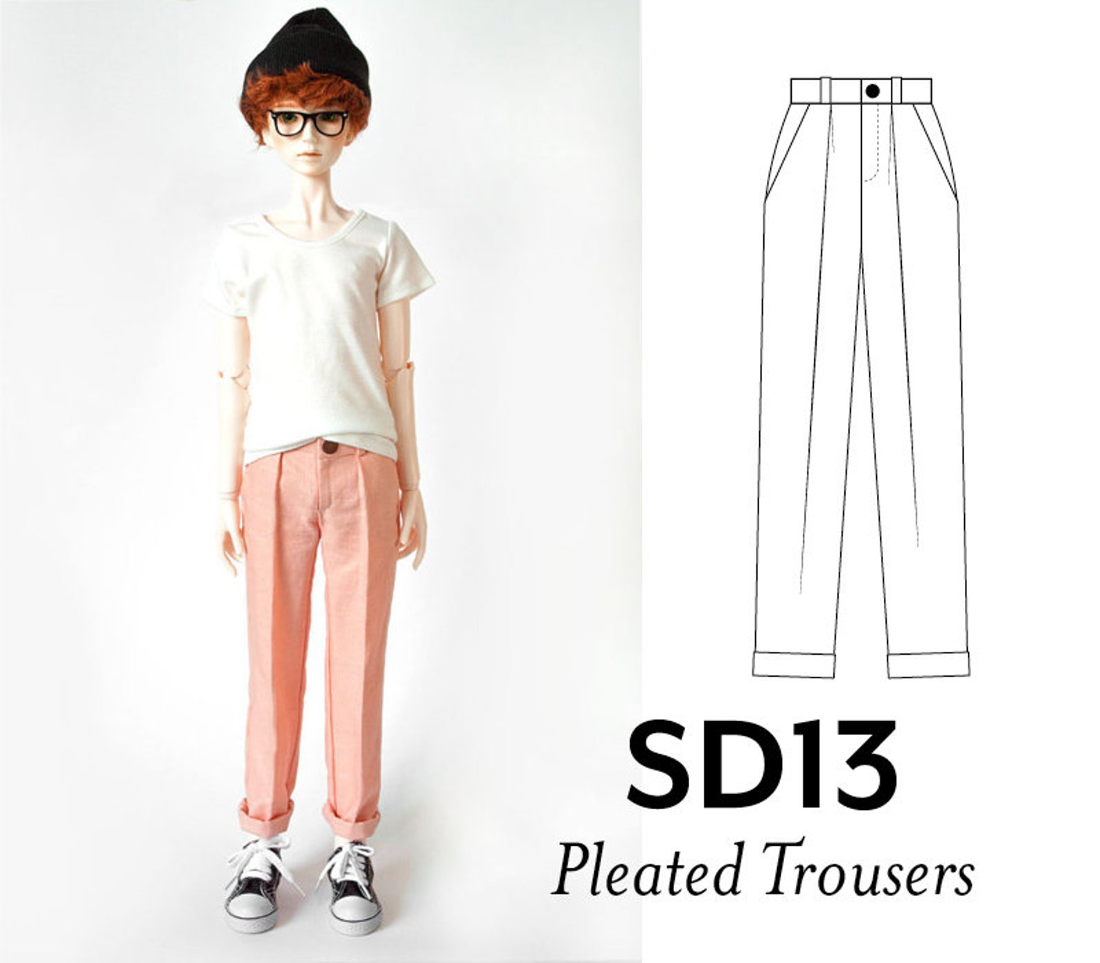BJD Pattern Doll Pattern Cloth Doll Pattern PDF Sewing - Etsy