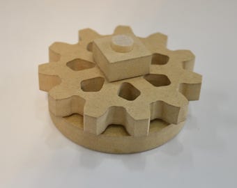 Single Gear DIY Gear Wall Diamond Spokes 3.5 inches Add on