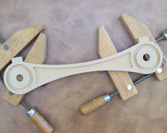 Push Rod Connecting Rod 16 Inches Gear Wall Decor Wooden Gears Cogs Push Rod Wood Sprocket Steampunk Industrial Americana Casting Primitive