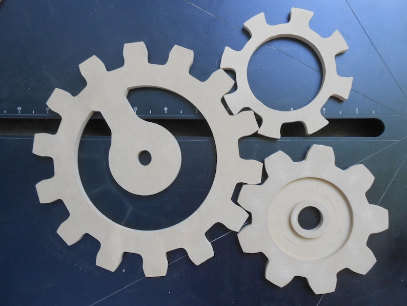 Cogs Gears Large Wood Cogs 1/2 Inch Thick Wooden Gears Etsy