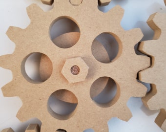 Large 5 Inch Kinetic Magnetic Mounted Gear Moving Kinetic Cogs 1 gear five circle spokes
