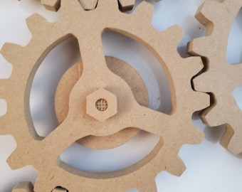 5 Inch. Kinetic Magnetic Mounted Gear Moving Kinetic Cogs three spokes. Single Gear.