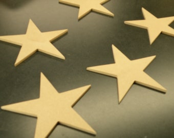 Wood Star Five Point Seven Inches
