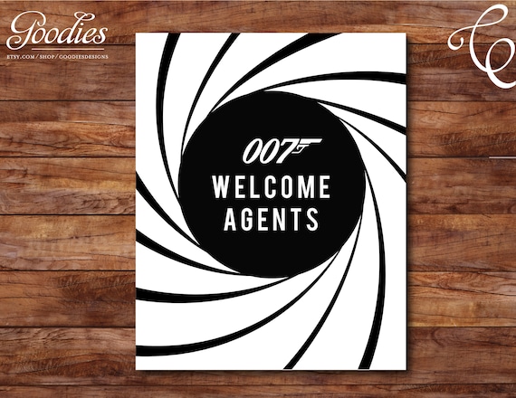 Special Agents Welcome Poster Instant Download, PDF, JPEG.