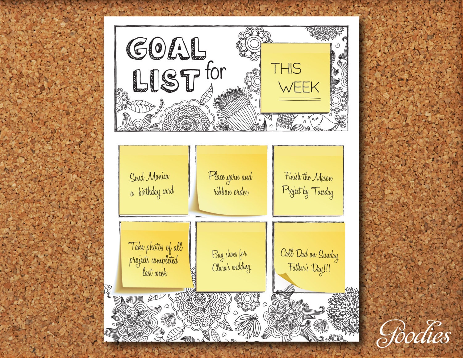 This is a photo of Genius Goal List Printable It is a graphic of Genius Goal List Printable