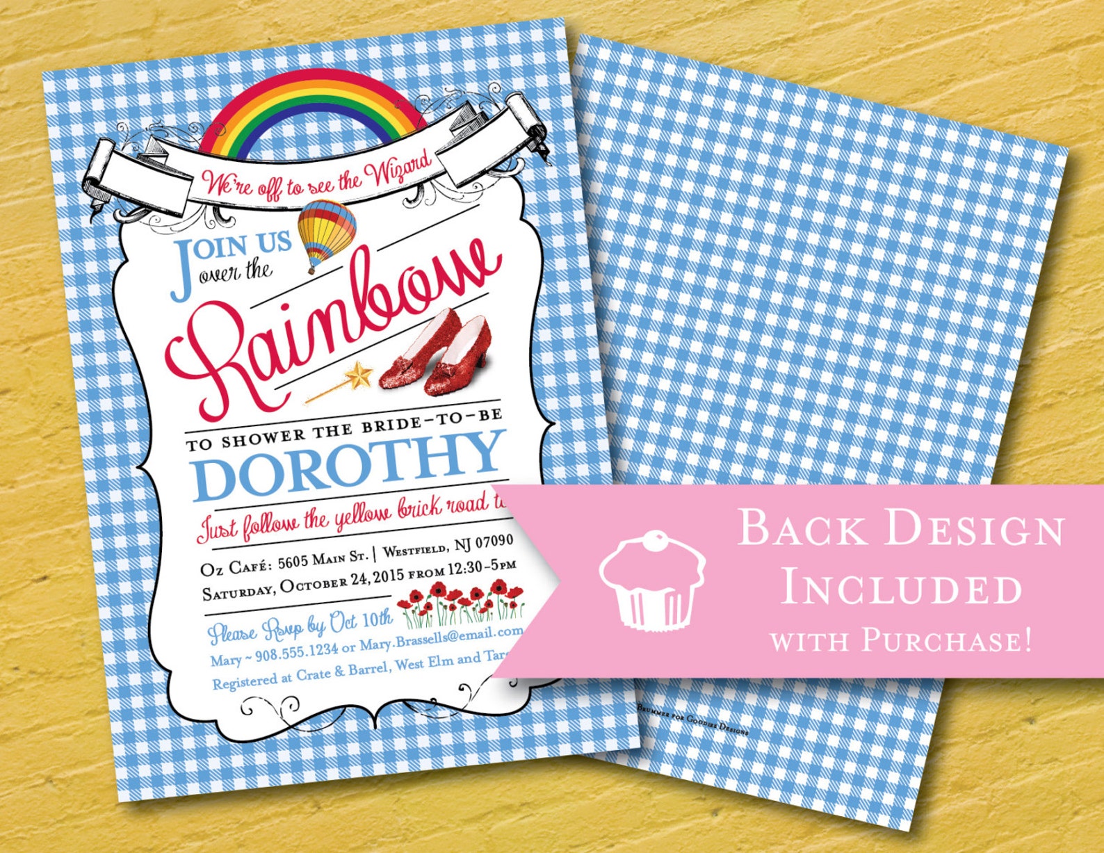 Wizard of Oz Baby Shower Invitation Baby Shower Invitation - Etsy
