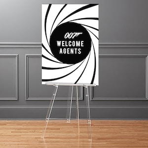 A3 Special Agents Welcome Poster - Instant Download, PDF, JPEG, Printable, Birthday Party, Sign, Standard International Paper Sizes