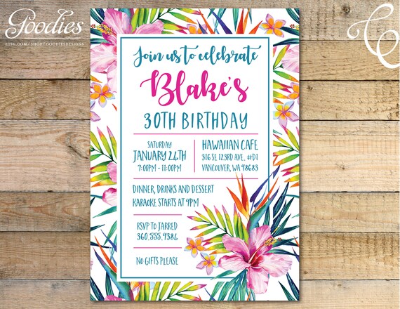 Tropical Palms Fete Invitation Anniversaire Shower De Bebe Etsy Tropical Palms Fete Invitation Anniversaire Shower De Bebe Etsy