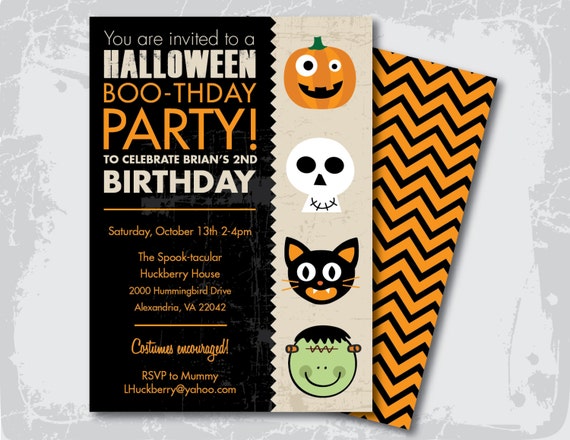 Halloween Birthday Party Invitation | Etsy