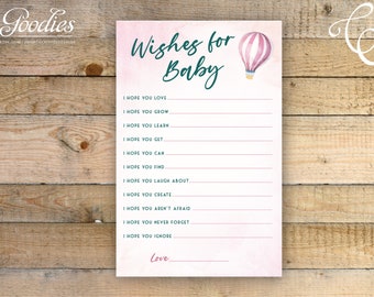 Deseo para bebé - Descarga instantánea, Baby Shower, Imprimible, Juego de fiesta