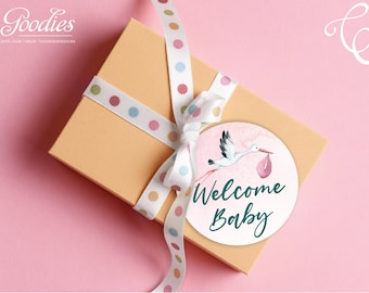 Etiquetas o Cupcake Toppers - Descarga Instantánea, Globo Aerostático, Baby Shower, Primer Cumpleaños, Gracias, Etiquetas, Favor, Cupcake Toppers, Aventura
