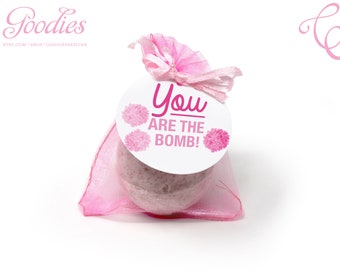 You are the Bomb Tags - Instant Download, Favor Tags, Bath Bomb, Baby Shower, Sprinkle, Thank You, Party Favors, Gender Reveal, Teacher Gift
