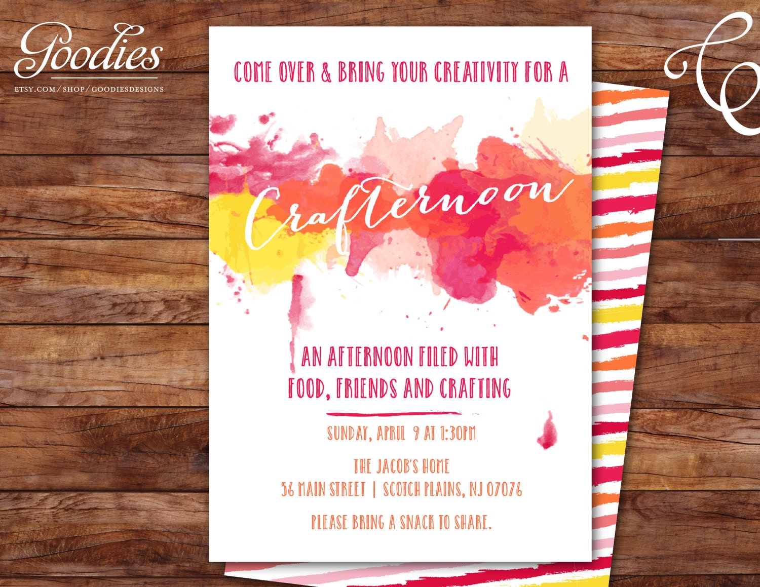 Craft Night Invitation 9
