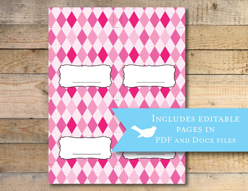 Alice in Wonderland Printable Tent Cards / Place Cards Etsy