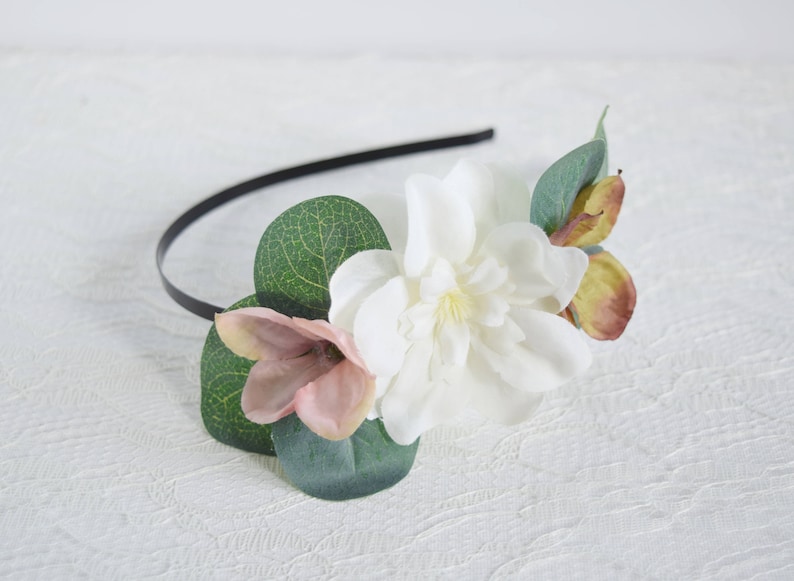 bridesmaid headband flowergirl headband bridal headband spring wedding Spring Flower headband bridal headpiece bridal flower crown