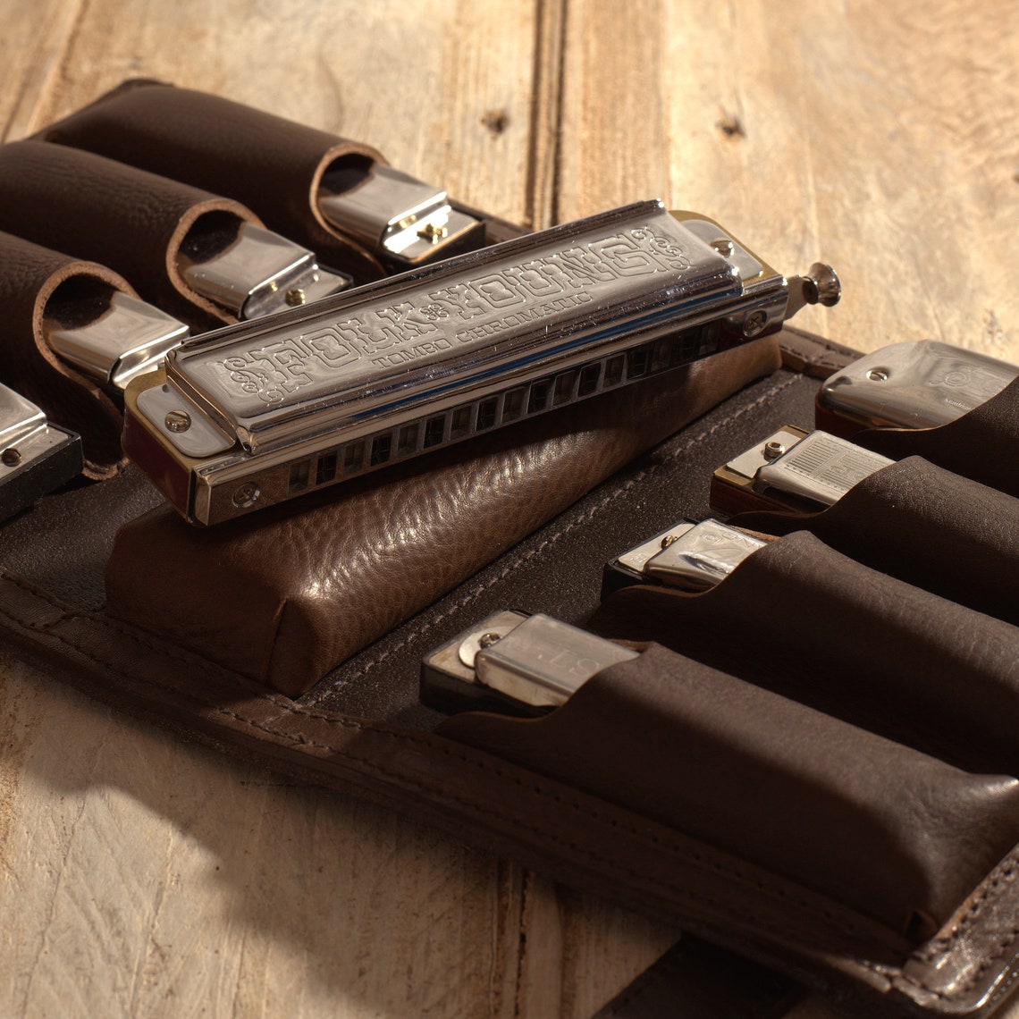 9pack Leather Harmonica Case Leather Chromatic Harmonica Etsy UK