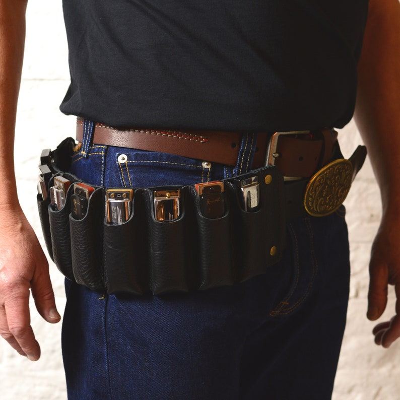 Leather Harmonica Belt Blues Harp Holder Holds From 6 to 12 Etsy UK