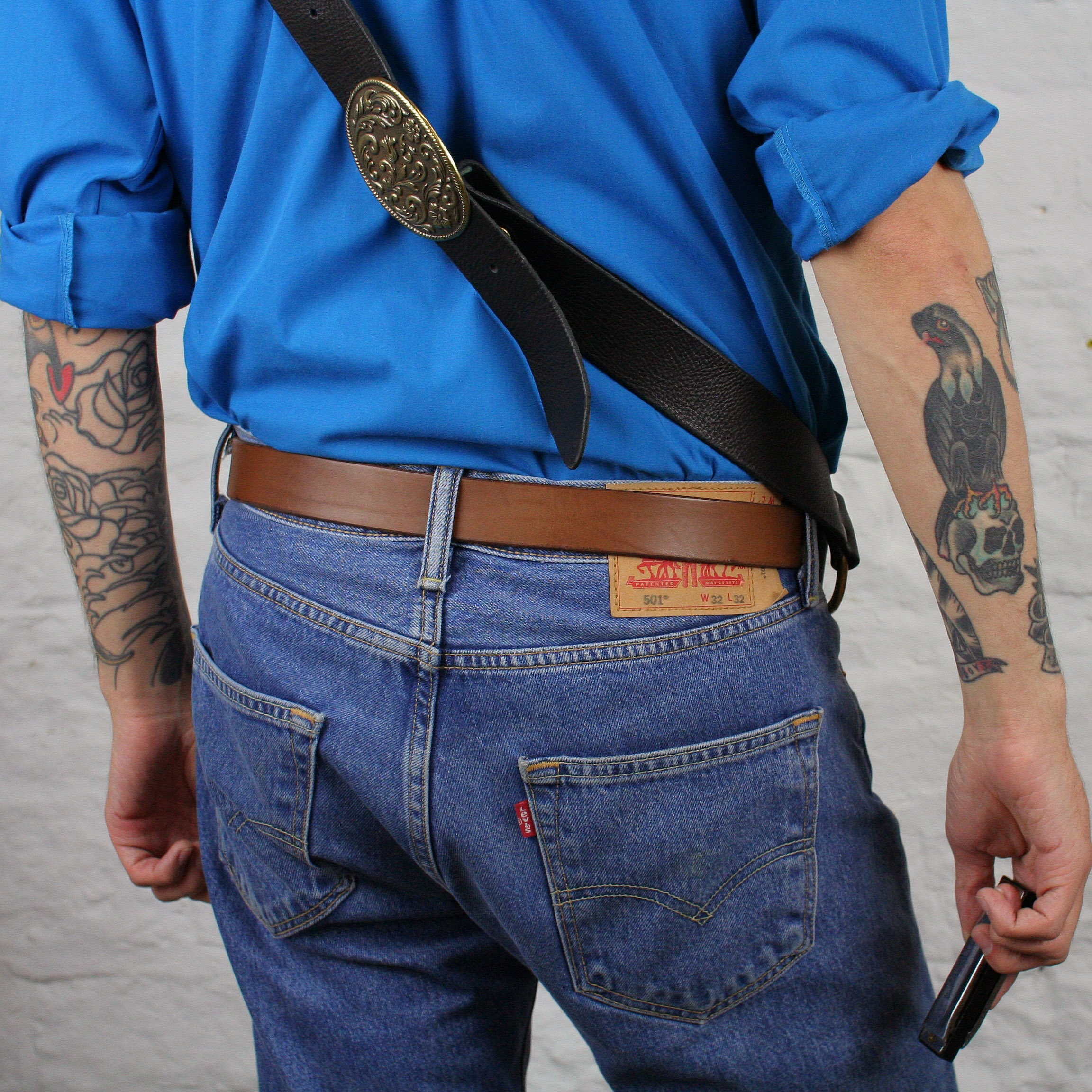 Leather Harmonica Bandolier Harmonica Shoulder Belt Blues Etsy UK