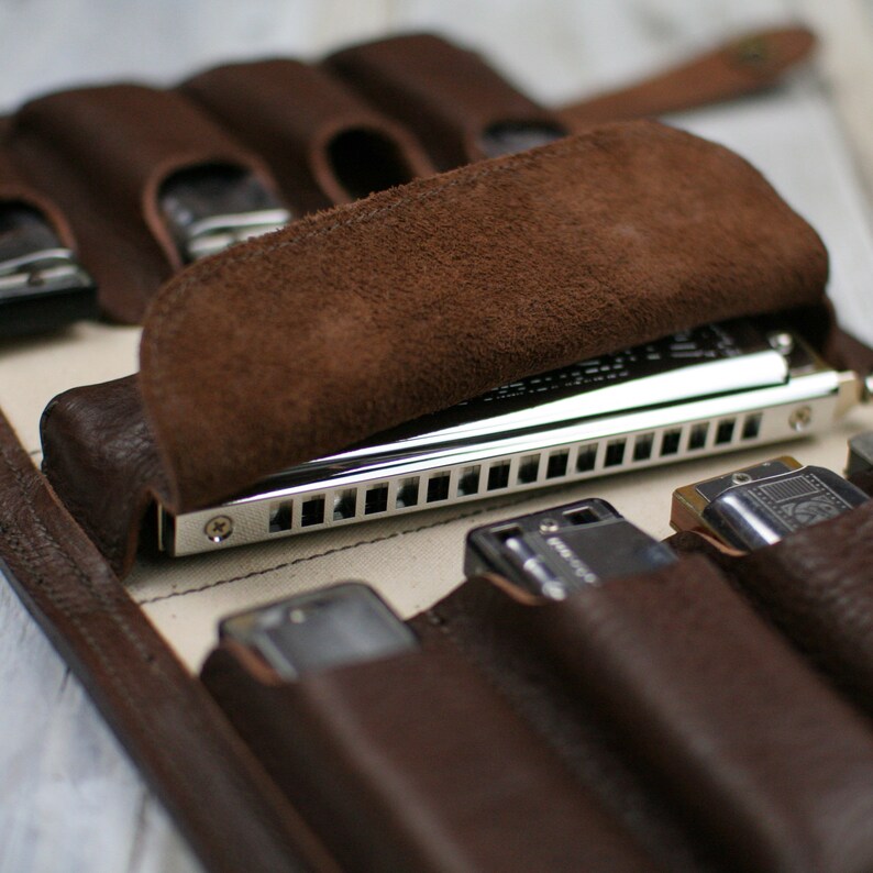 9Pack Leather Harmonica Case leather chromatic harmonica Etsy