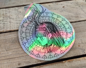 Heilung holo large vinyl sticker pagan folk music sticker