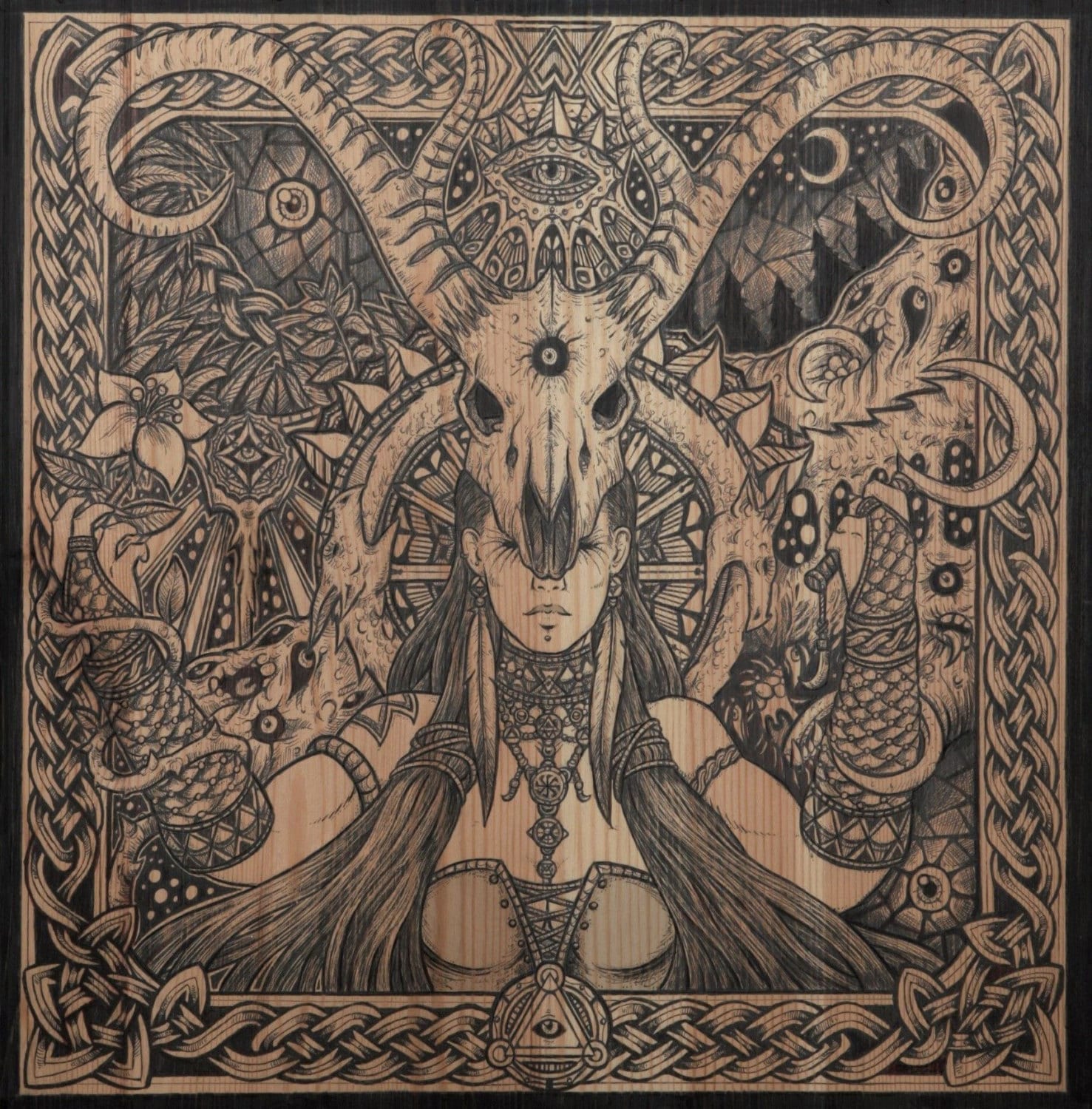 Viking art norse fantasy As above so below art print Etsy