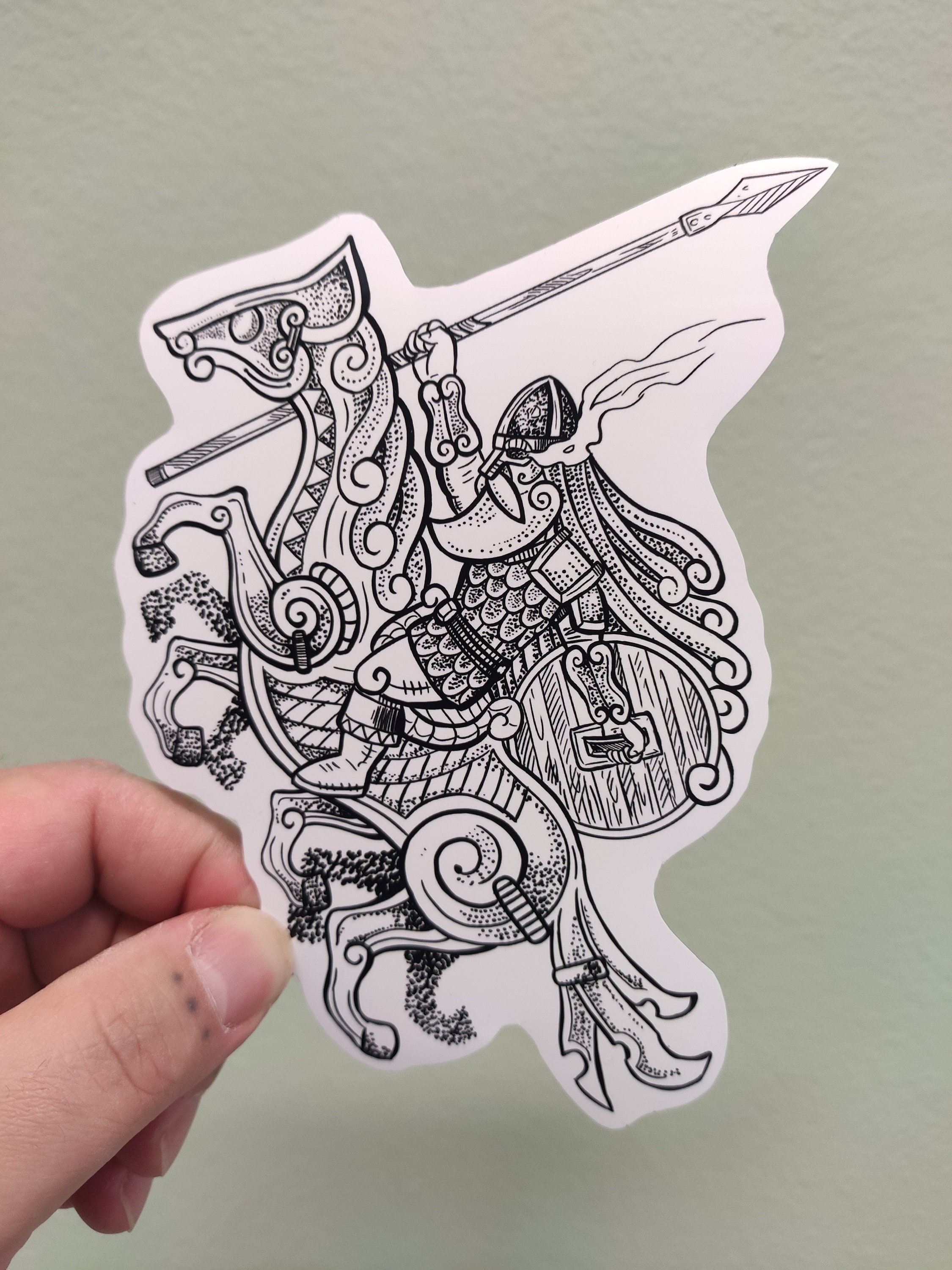 Odin large vinyl sticker pagan Norse god Nordic mythology