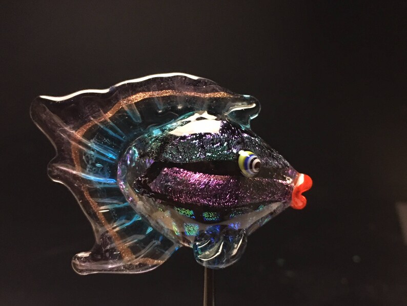 Glass fish , glass fish sculpture, glass fish, lampwork fish, flamework fish,Wayne Robbins glass fish, beautiful fish, 7 image 2