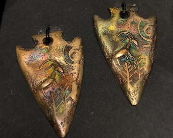 Bronze arrowhead jewelry findings!  Arrowhead jewelry, Arrowhead jewelry components