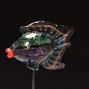 Glass fish , glass fish sculpture, glass fish, lampwork fish, flamework fish,Wayne Robbins glass fish, beautiful fish, 7 image 4