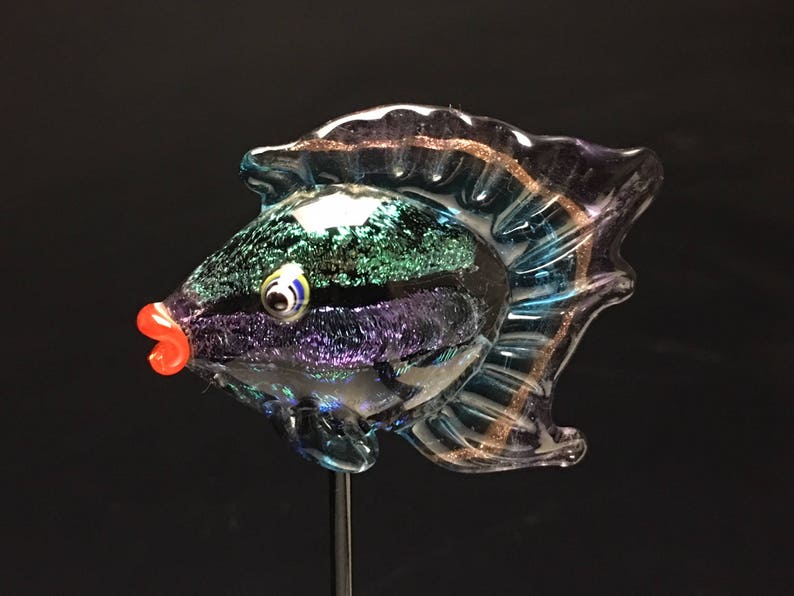 Glass fish , glass fish sculpture, glass fish, lampwork fish, flamework fish,Wayne Robbins glass fish, beautiful fish, 7 image 1