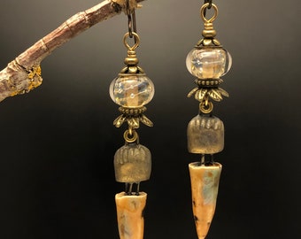 Archaeological style earrings,  earrings Tribal,  earrings Dangley earrings WE-87