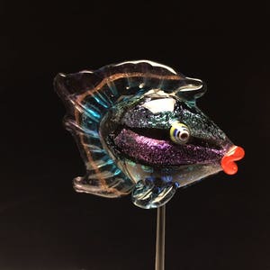 Glass fish , glass fish sculpture, glass fish, lampwork fish, flamework fish,Wayne Robbins glass fish, beautiful fish, 7 image 5