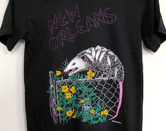 New Orleans Possum T-Shirt: Screen Printed Souvenir Shirt