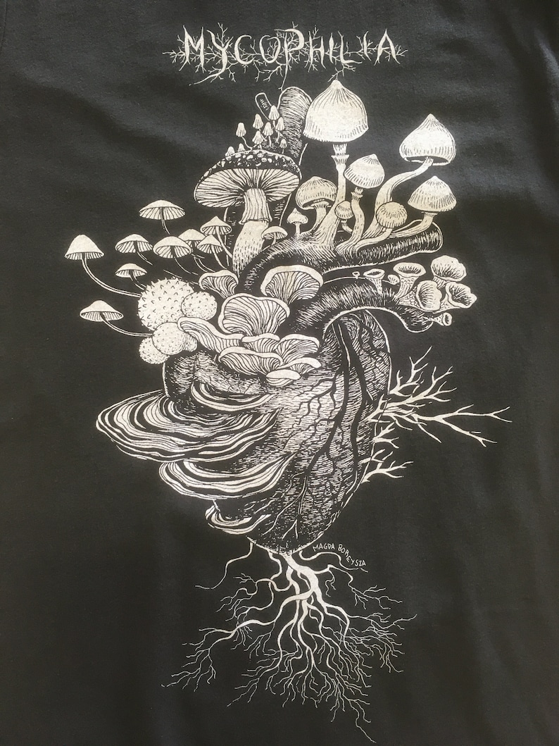 Mycology T Shirt Screen Printed Mushroom Shirt - Etsy