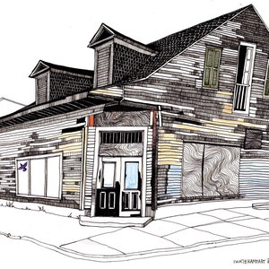 Wooden Creole House New Orleans Art Print