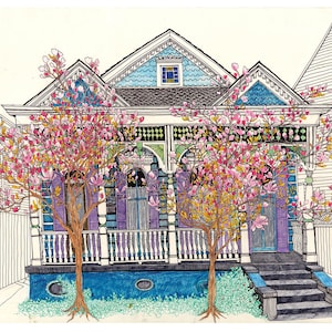 New Orleans Art Print, New Orleans Souvenir, Arquitectura Wall Art
