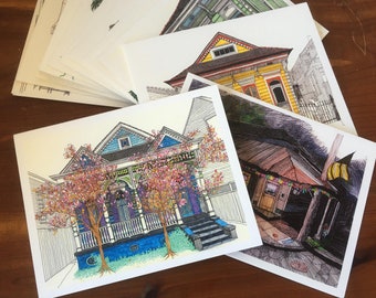 Note Card Set New Orleans Stationery